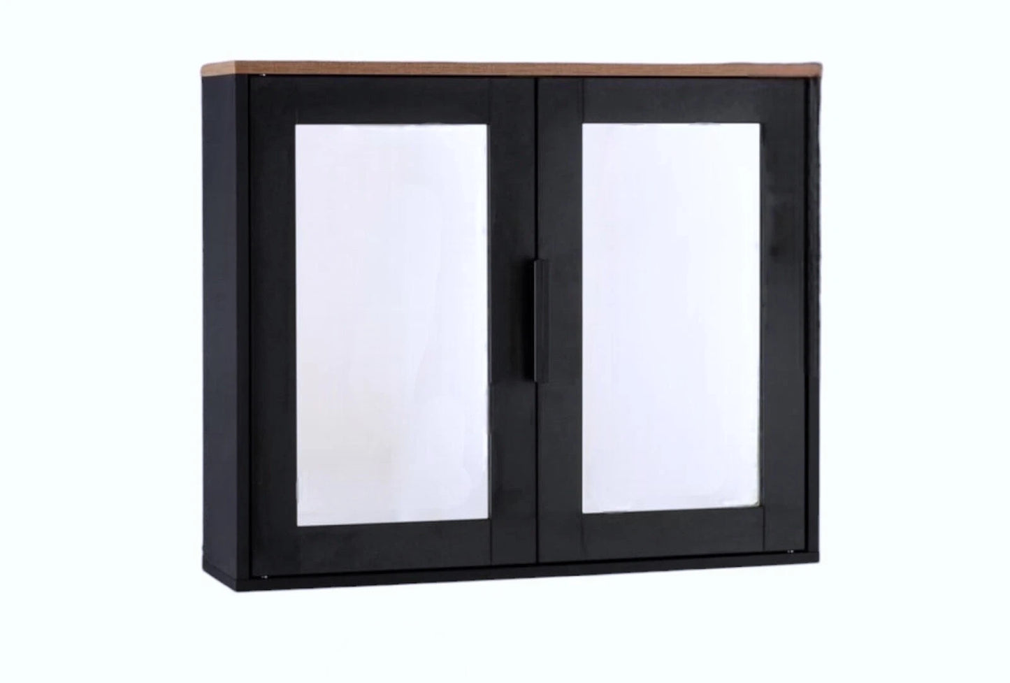 New Stunning Bathroom Mirror Cabinet Black