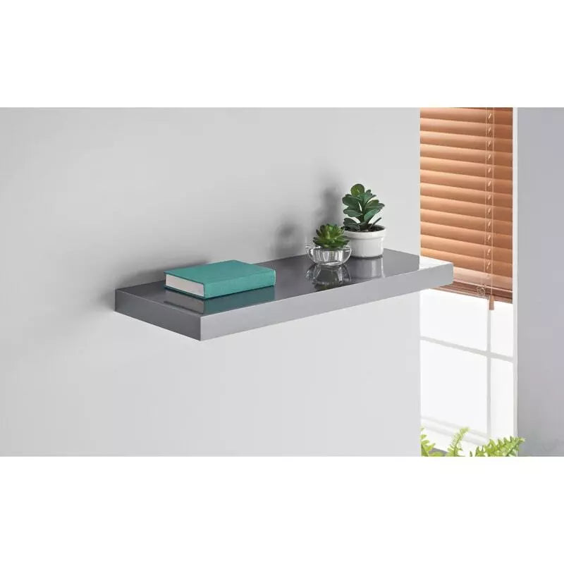 Grey Floating Shelves Unit