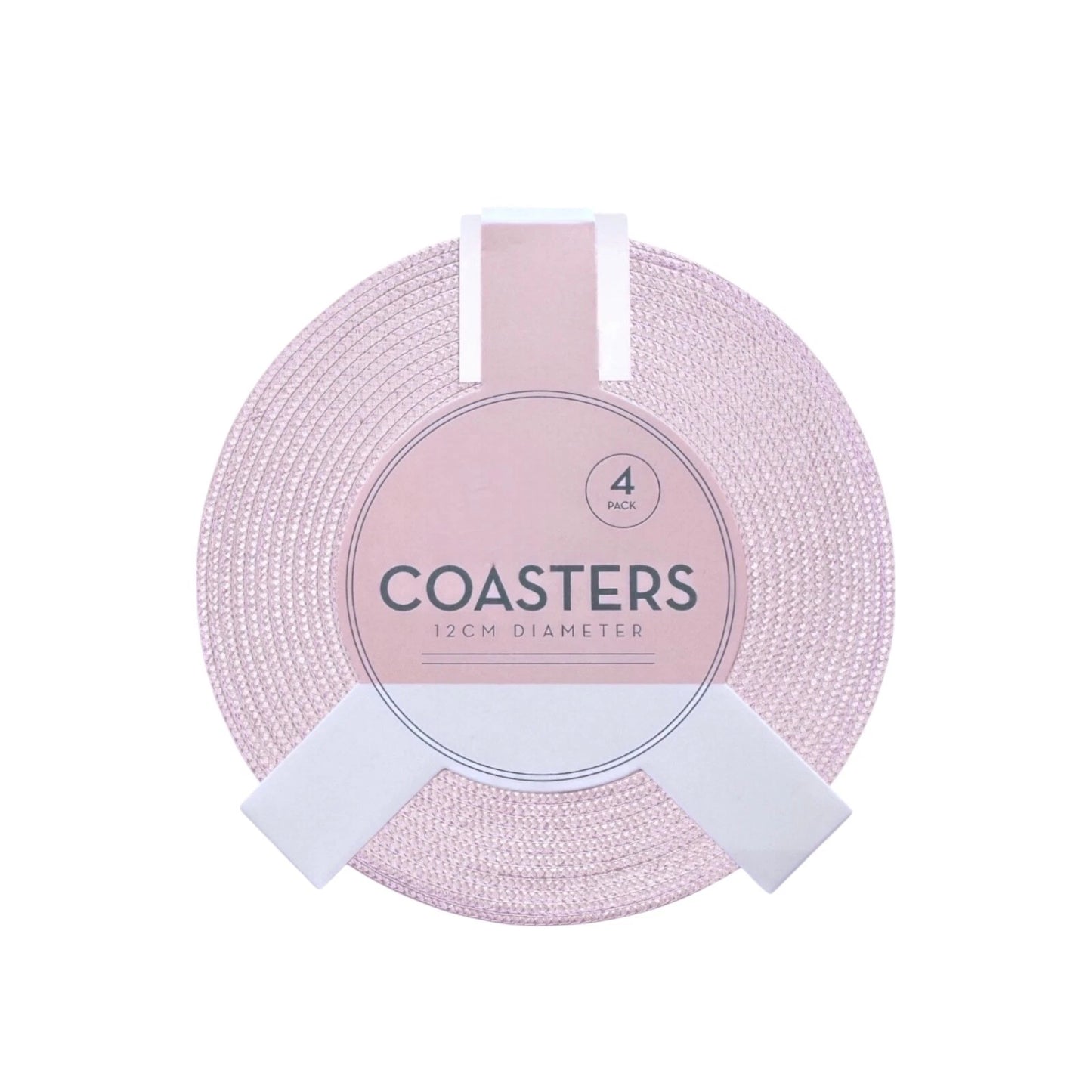 Round Coaster Set Of 4 (Pink)