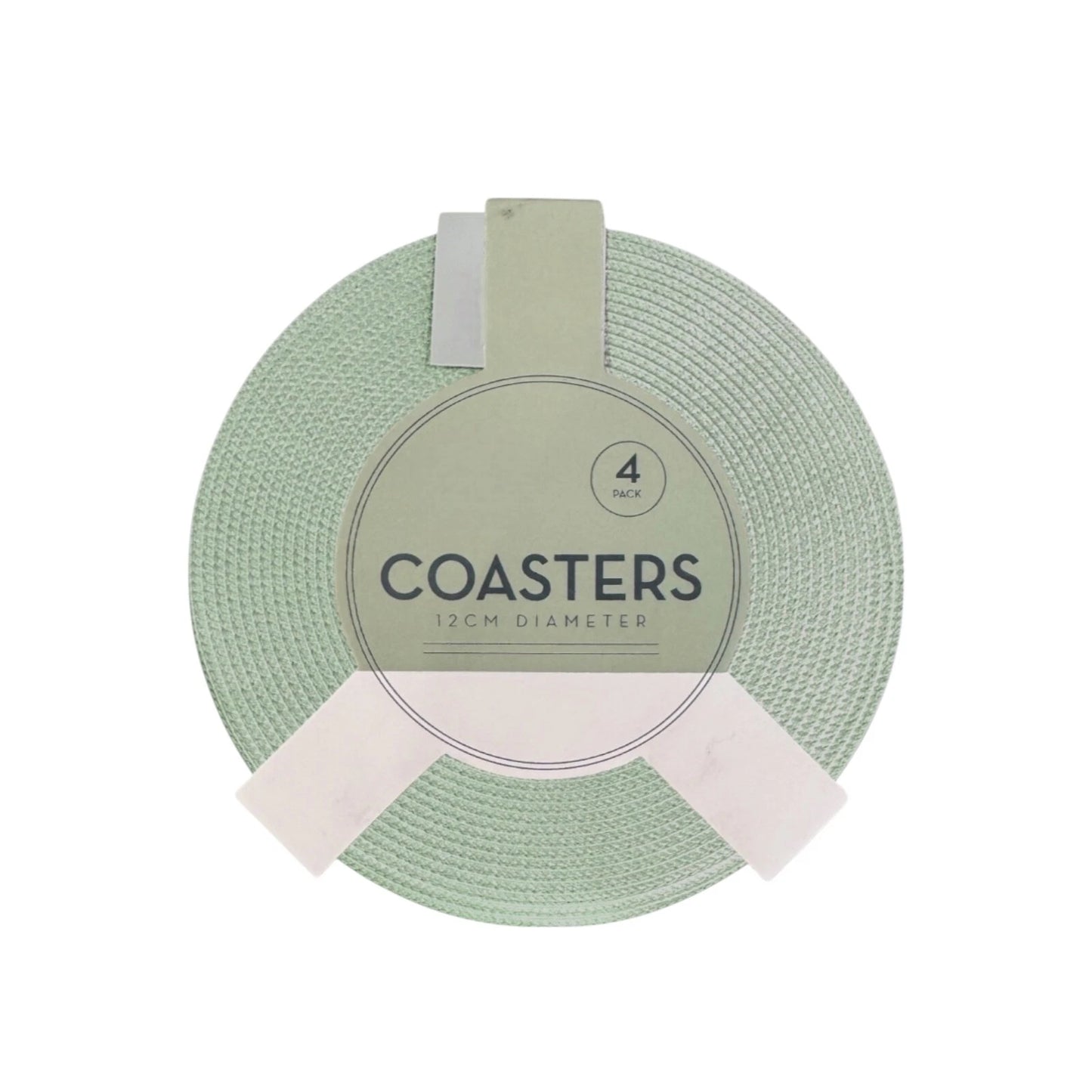 Round Coaster Set Of 4 ( Green)