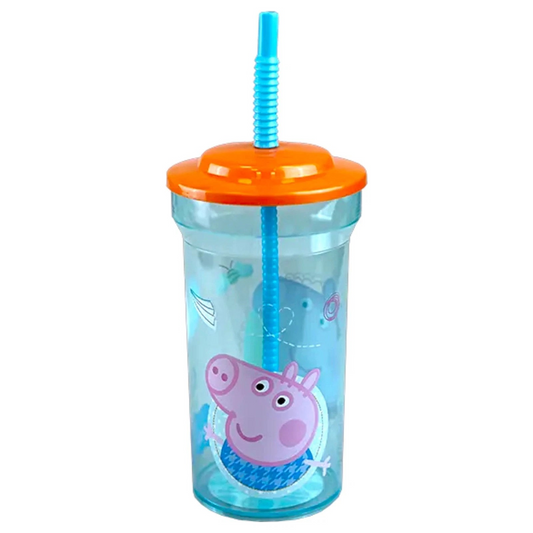 Kids Favourite Kids Character Straw Tumbler 460 ml- Peppa Pig