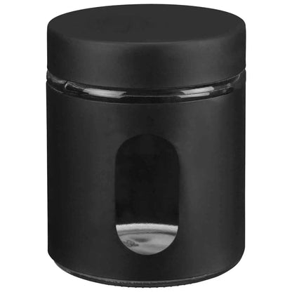 Black TEA COFFEE SUGAR Jars
