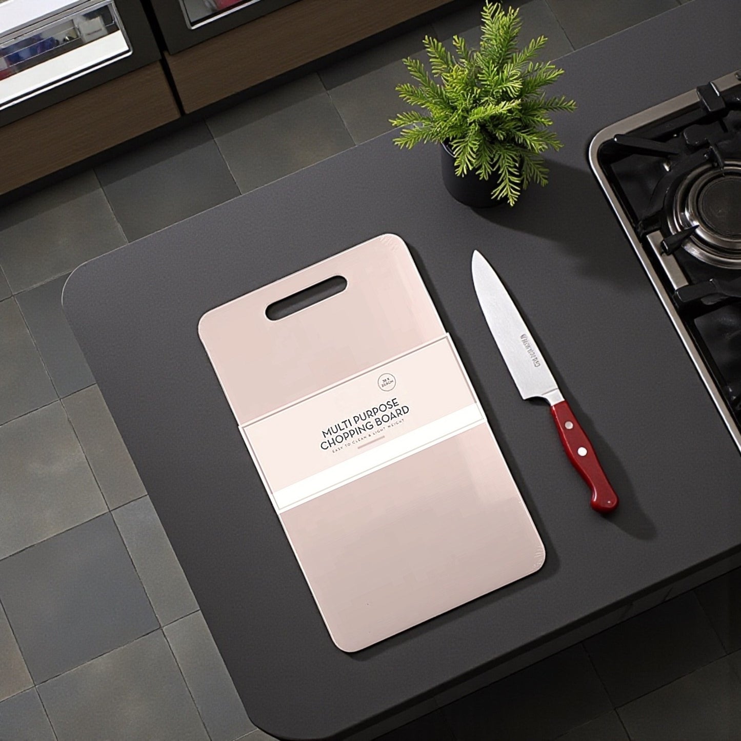 Kitchen Chopping Board Multi-Purpose Cutting Board Food Prep - Pink