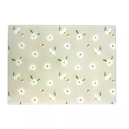 Bee Print Glass Chopping Board