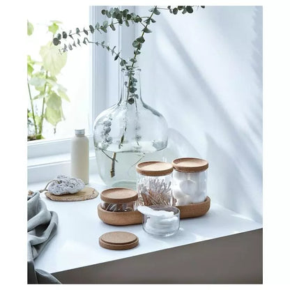 Set of 4 Clear Glass jars
