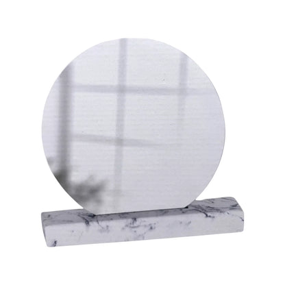 Small Round Mirror With Marble Stand