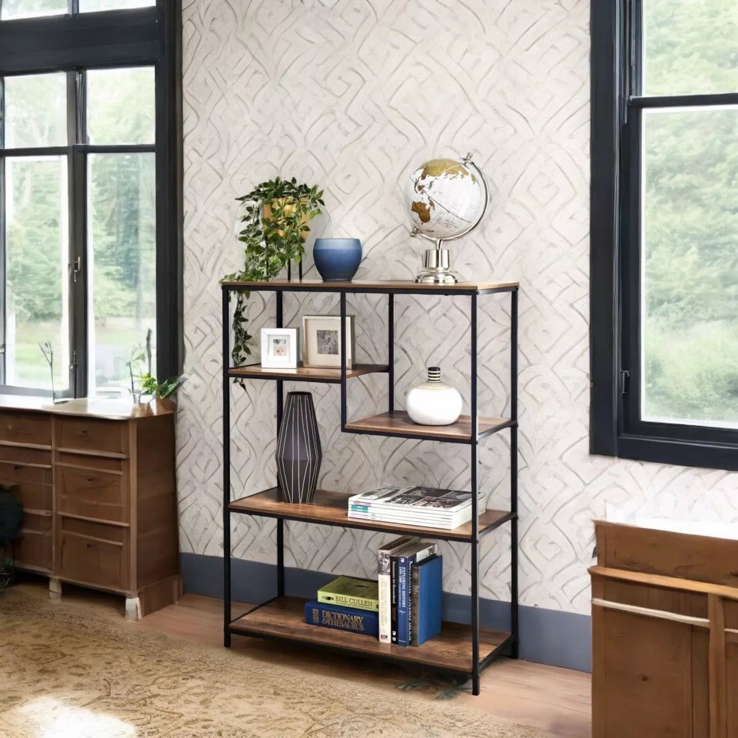 Display Shelf Table Decorative Book Shelf