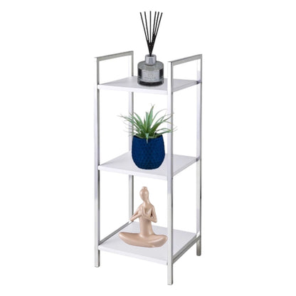 White High Gloss 3 Tier Unit Shelves