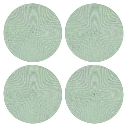 Round Placemats Set Of 4 (Green)