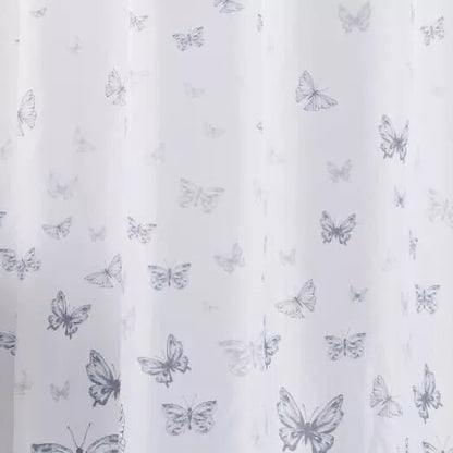 Butterfly Hookless Shower Bathroom Curtain