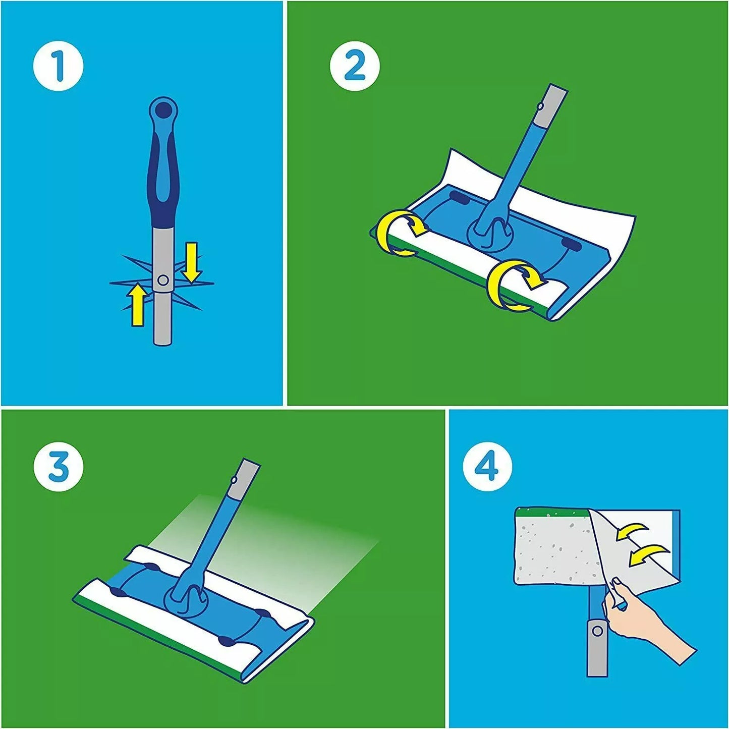 Flash Speed MOP + 6 Free refills wet cloth