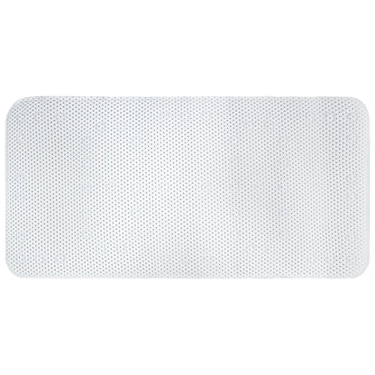 White Extra Long Non Slip Suction Bath Shower Mat